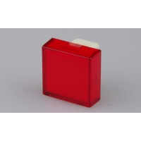 TH 15 x 15mm transparent red flat lens for 18...