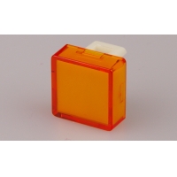 TH 14 x 14mm transparent orange flat lens for...