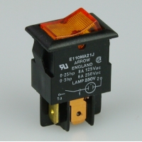 Eaton 240v illuminated amber Rocker Switch